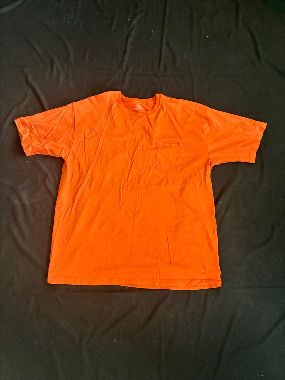 Stafford Bright Orange Short Sleeve Pocket Tee